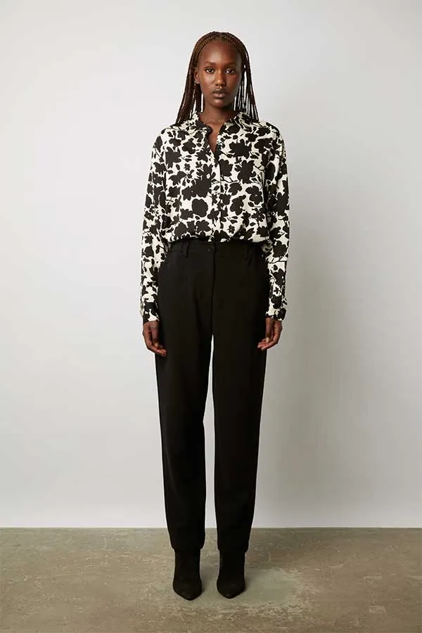 Gerard Darel ELLYES ELASTICATED BACK 7/8 CARROT TROUSERS