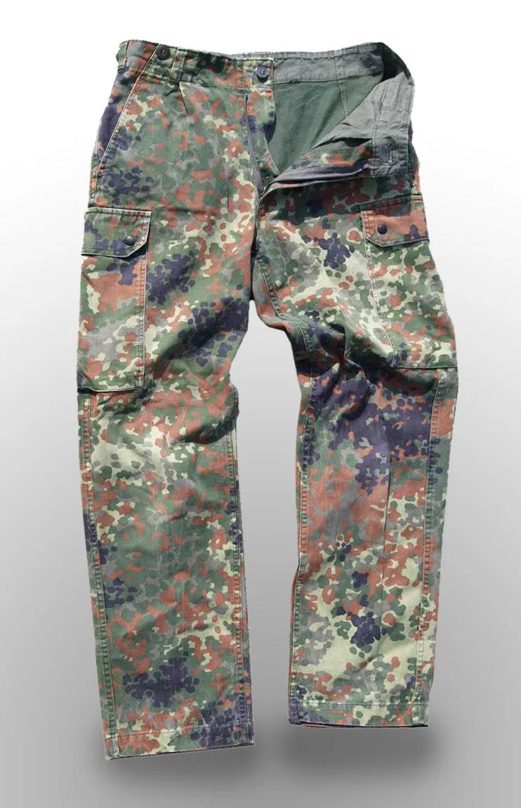 German Army Flecktarn Trousers - DISTRESSED RANGE