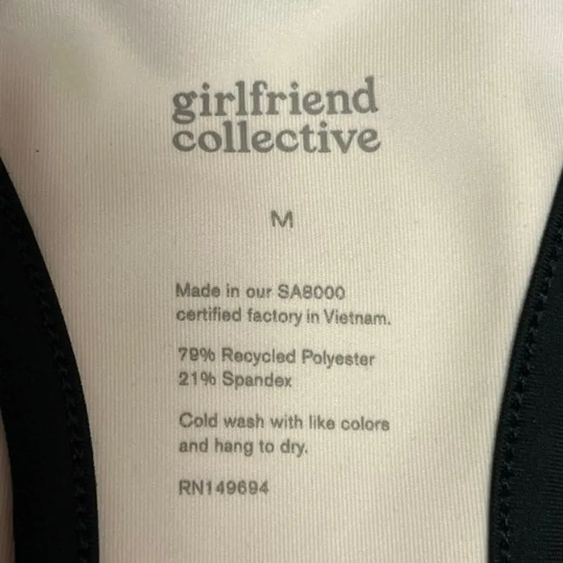 Girlfriend Collective Ivory White Paloma Racerback Tennis Athletic Mini Dress M