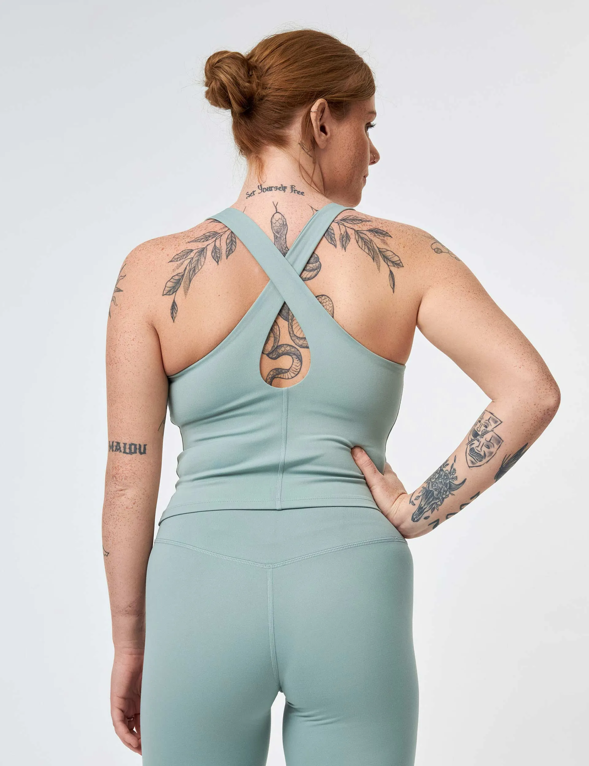 Girlfriend Collective Zoe Tank - Chinoiserie