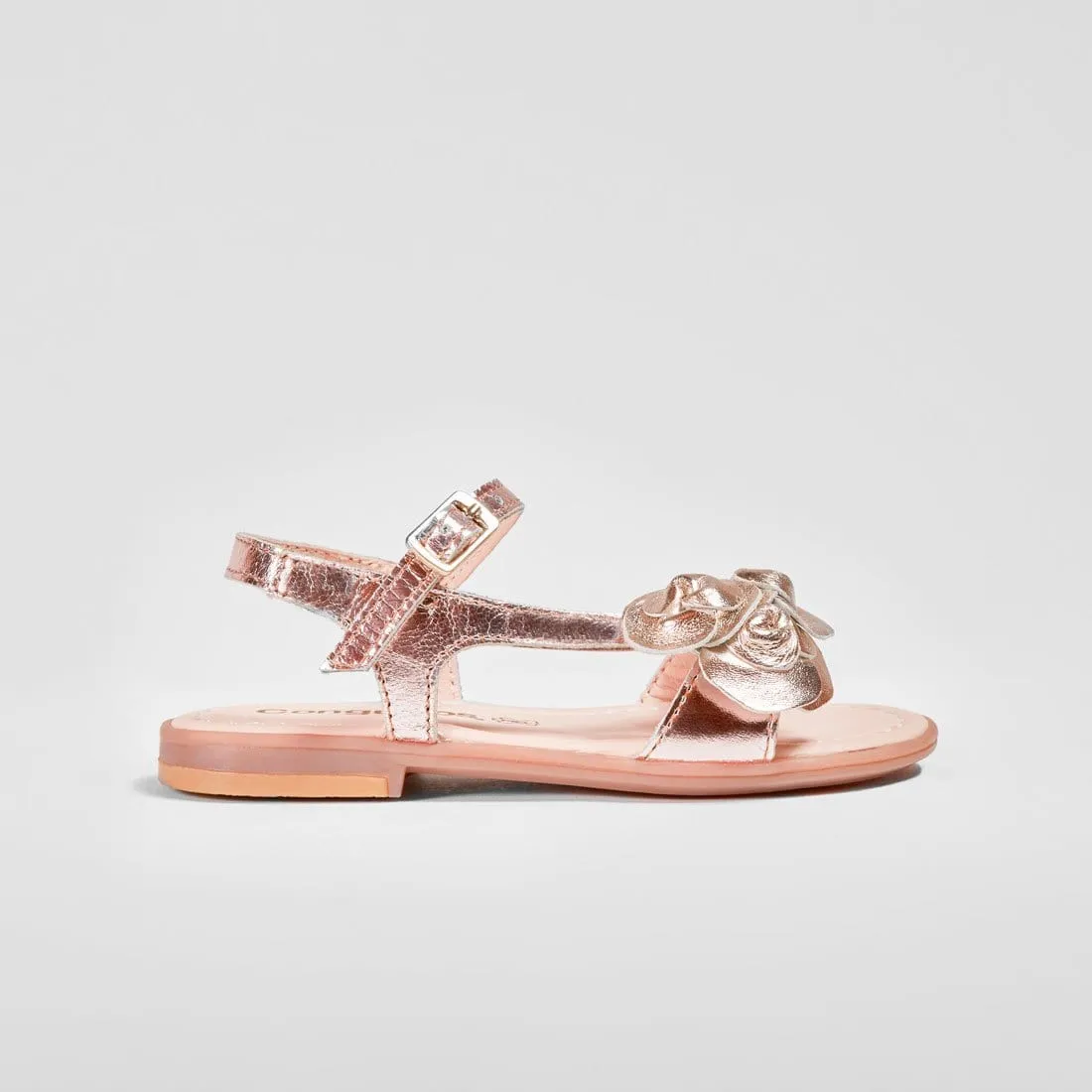 Girl's Flowers Adornment Magnesium Leather Sandals