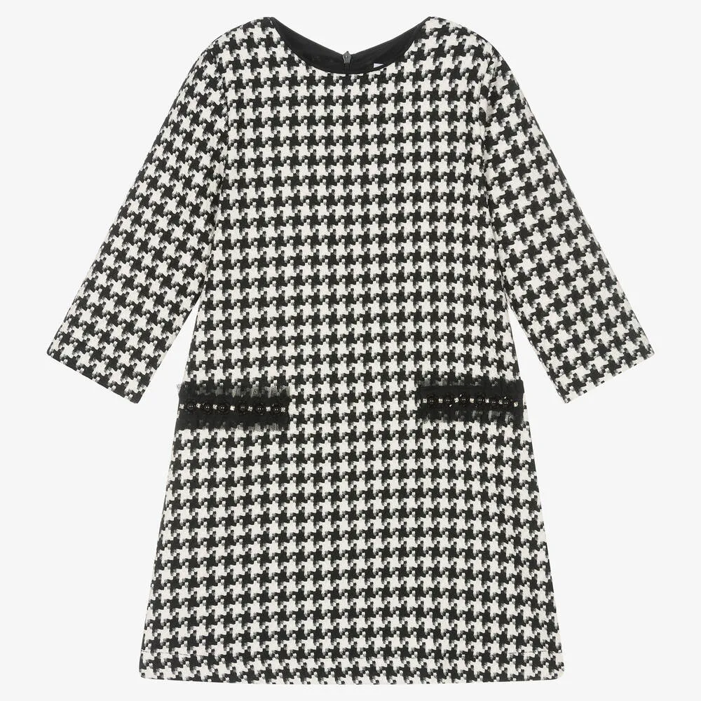 Girls Houndstooth Dress
