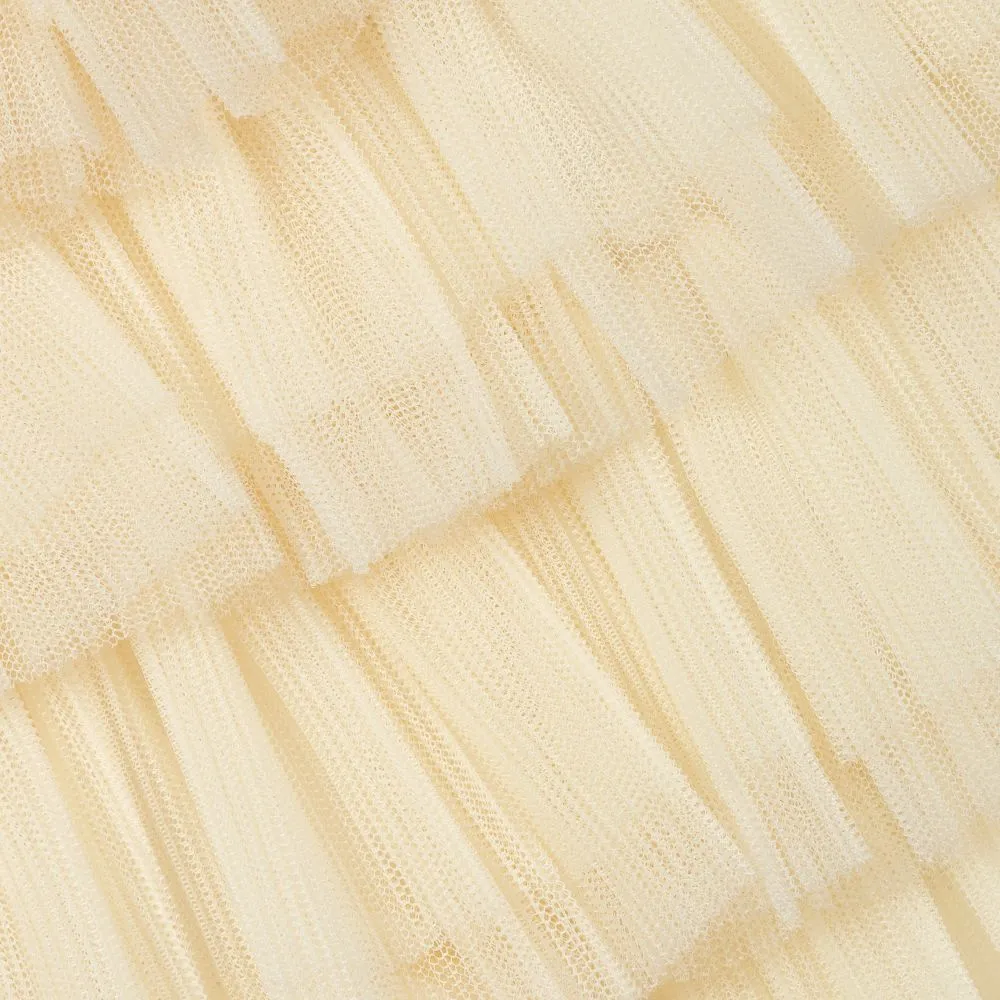Girls Ivory Tulle Skirt