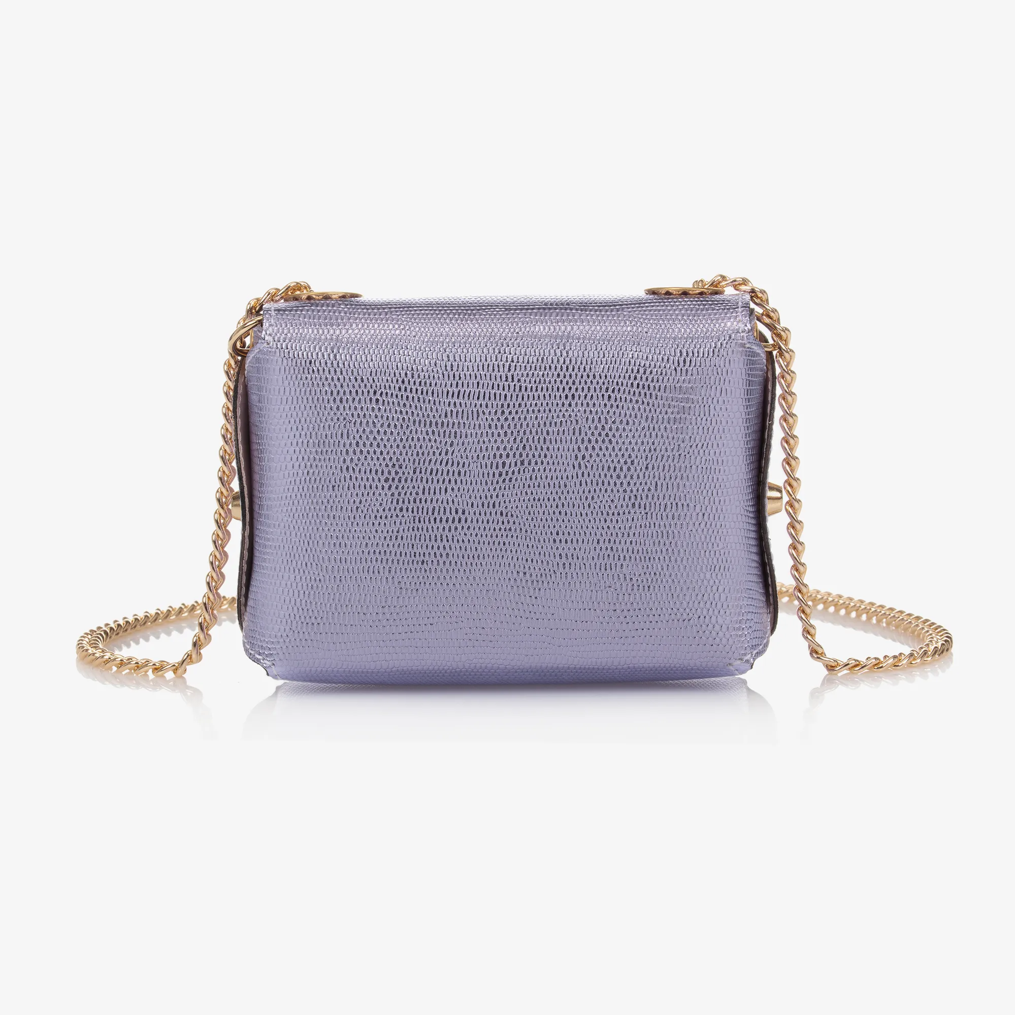 Girls Metallic Purple Shoulder Bag (14cm)