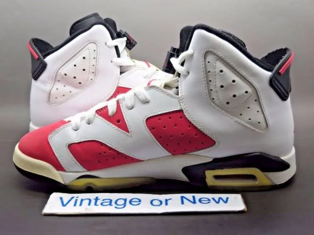 Girls' nike air jordan vi 6 coral rose pink retro gs 2010 sz 7y