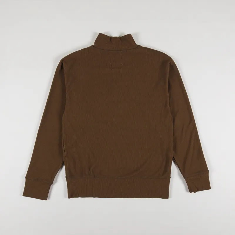 Girls of Dust Womens Zipper Pullover Rib Peluche Capuccino