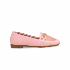 Girls Pink Formal Moccasin KD2346