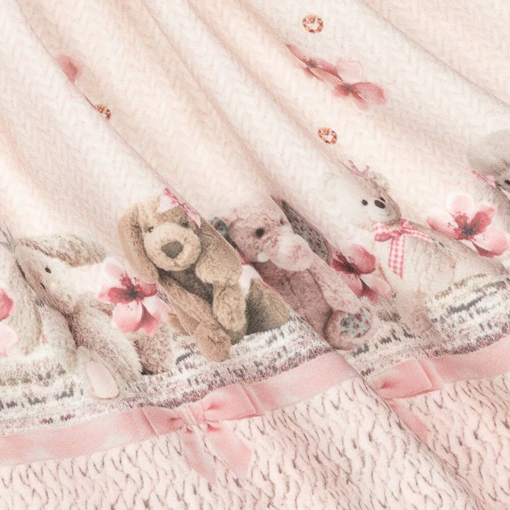 Girls Pink Toys Skirt Set