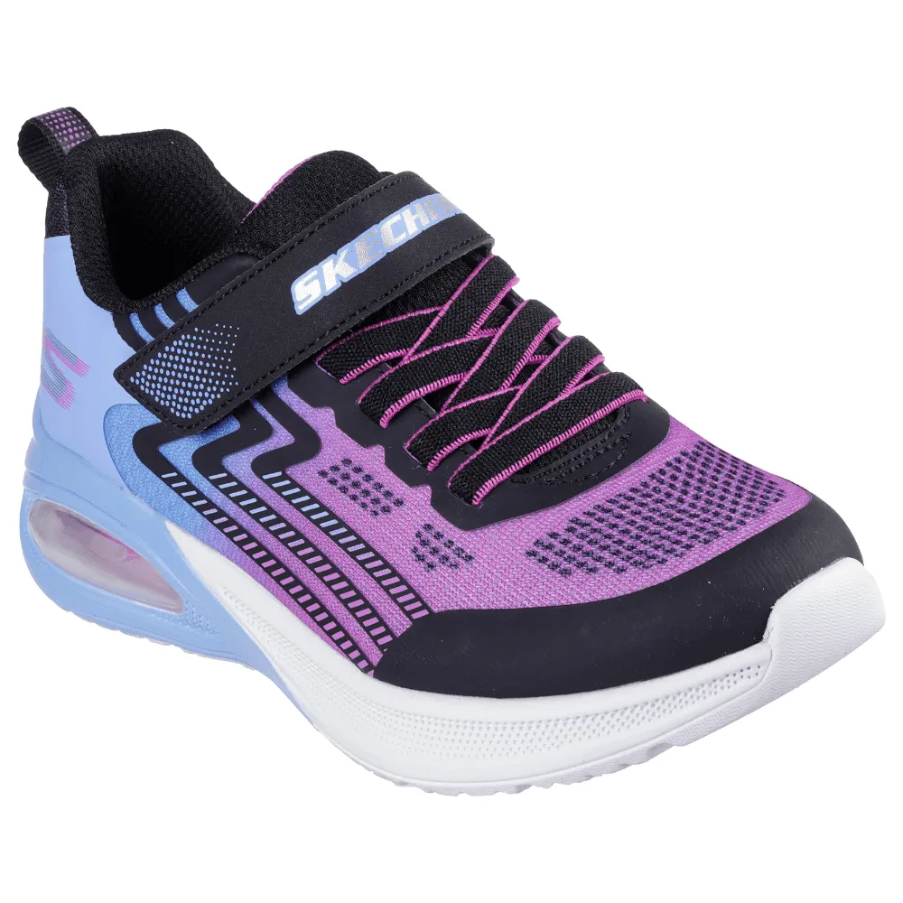 Girls Skechers Microspec Max Advance Trainers in Pink Multi