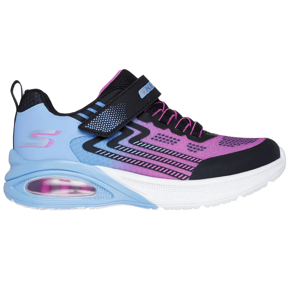 Girls Skechers Microspec Max Advance Trainers in Pink Multi