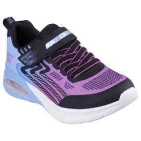 Girls Skechers Microspec Max Advance Trainers in Pink Multi