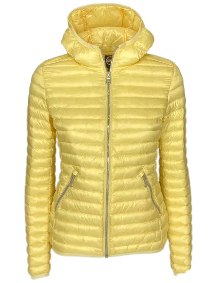 GIUBBINO DONNA GIALLO CON CAPPUCCIO
