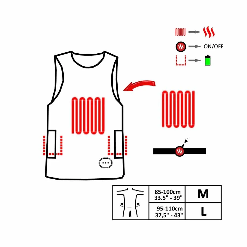 Glovii Waterproof Heated Diving Vest