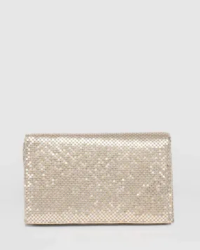 Gold Audrina Clutch Bag
