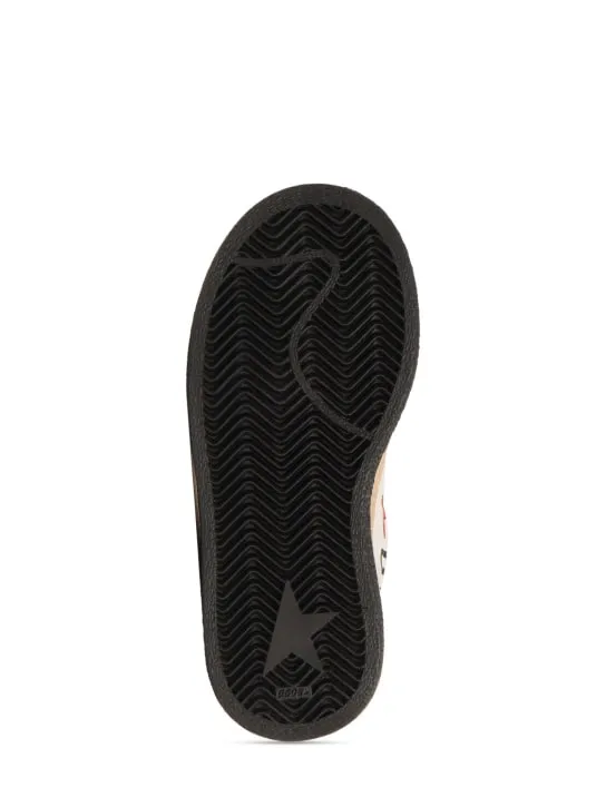 Golden Goose   Ballstar print strap leather sneakers 