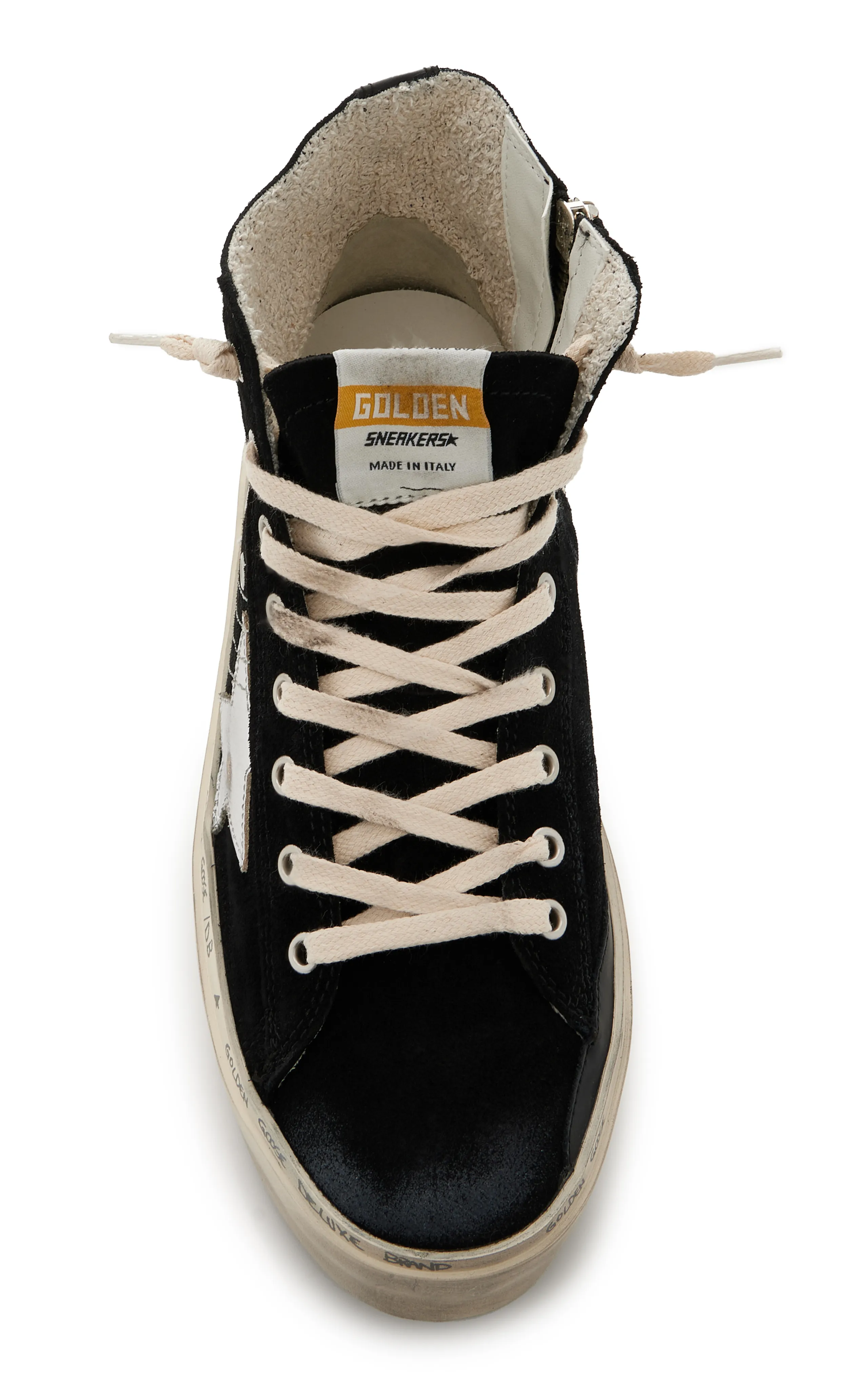 Golden Goose Hi Francy Suede Platform Sneakers