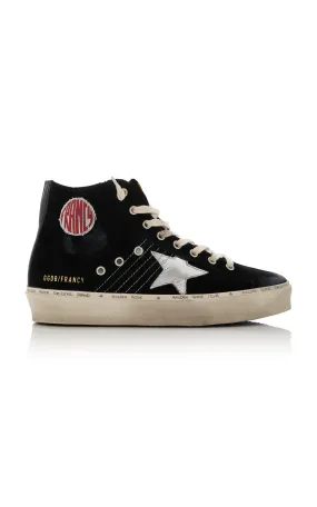 Golden Goose Hi Francy Suede Platform Sneakers