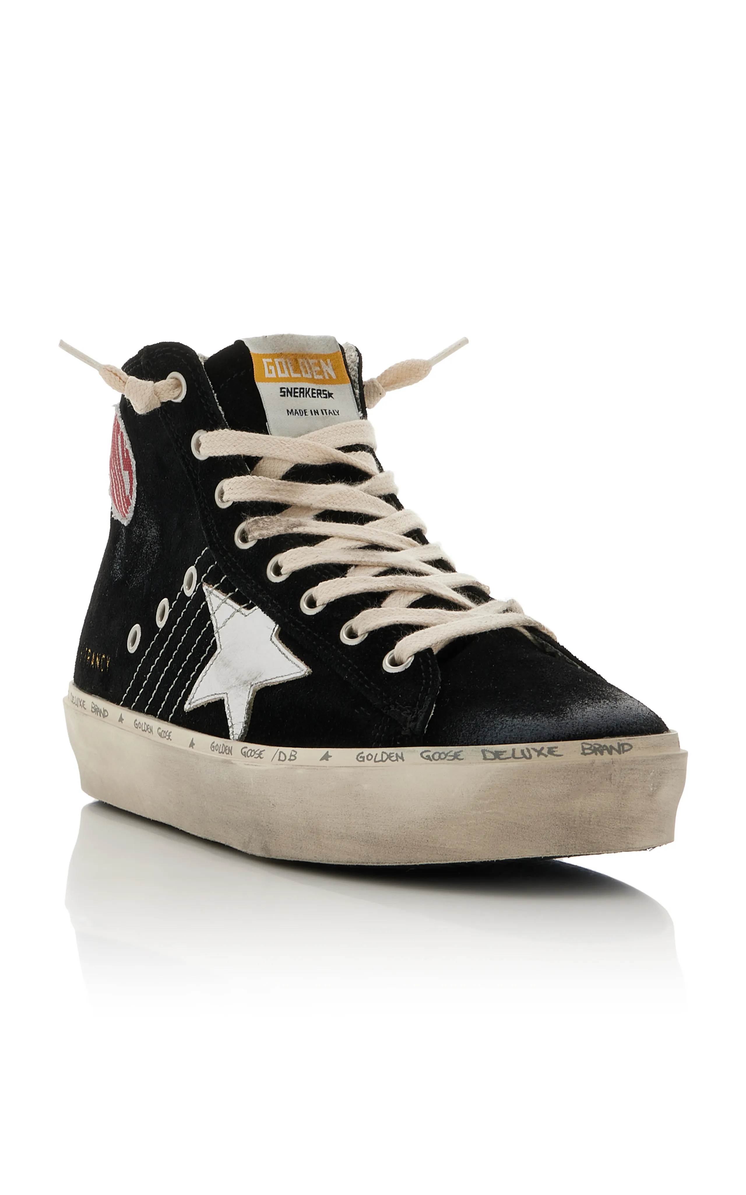 Golden Goose Hi Francy Suede Platform Sneakers