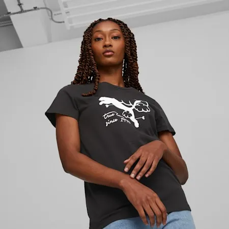 GRAPHICS Valentine Women's Tee | PUMA Black | PUMA Shop All Puma | PUMA 