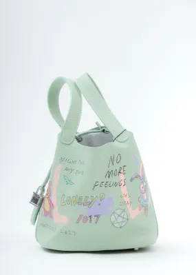 Green Paint Cube Bag - Green