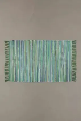Green Tonal Stripe 2x3 Rug - Light Green at Urban Outfitters