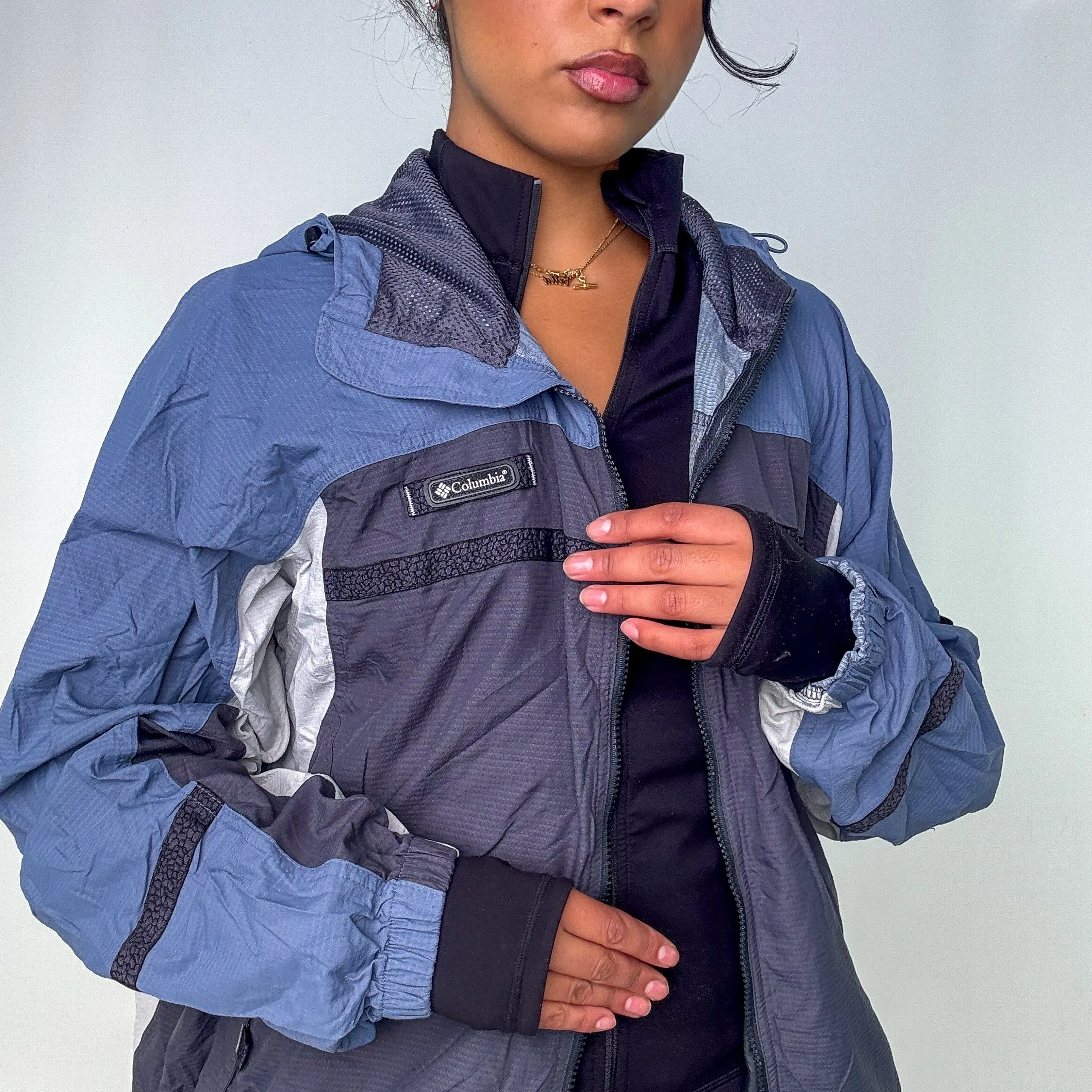 Grey 90s Columbia Sportswear Rain Jacket (XL)