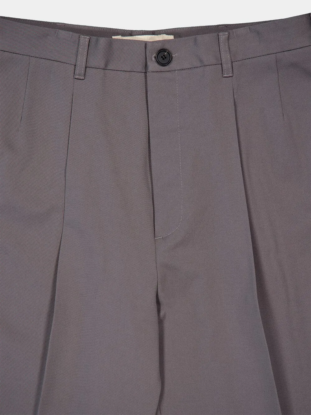 Grey Gabardine Classic Trousers