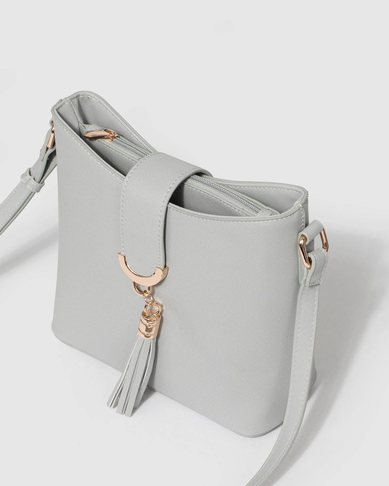 Grey Libby Crossbody Bag