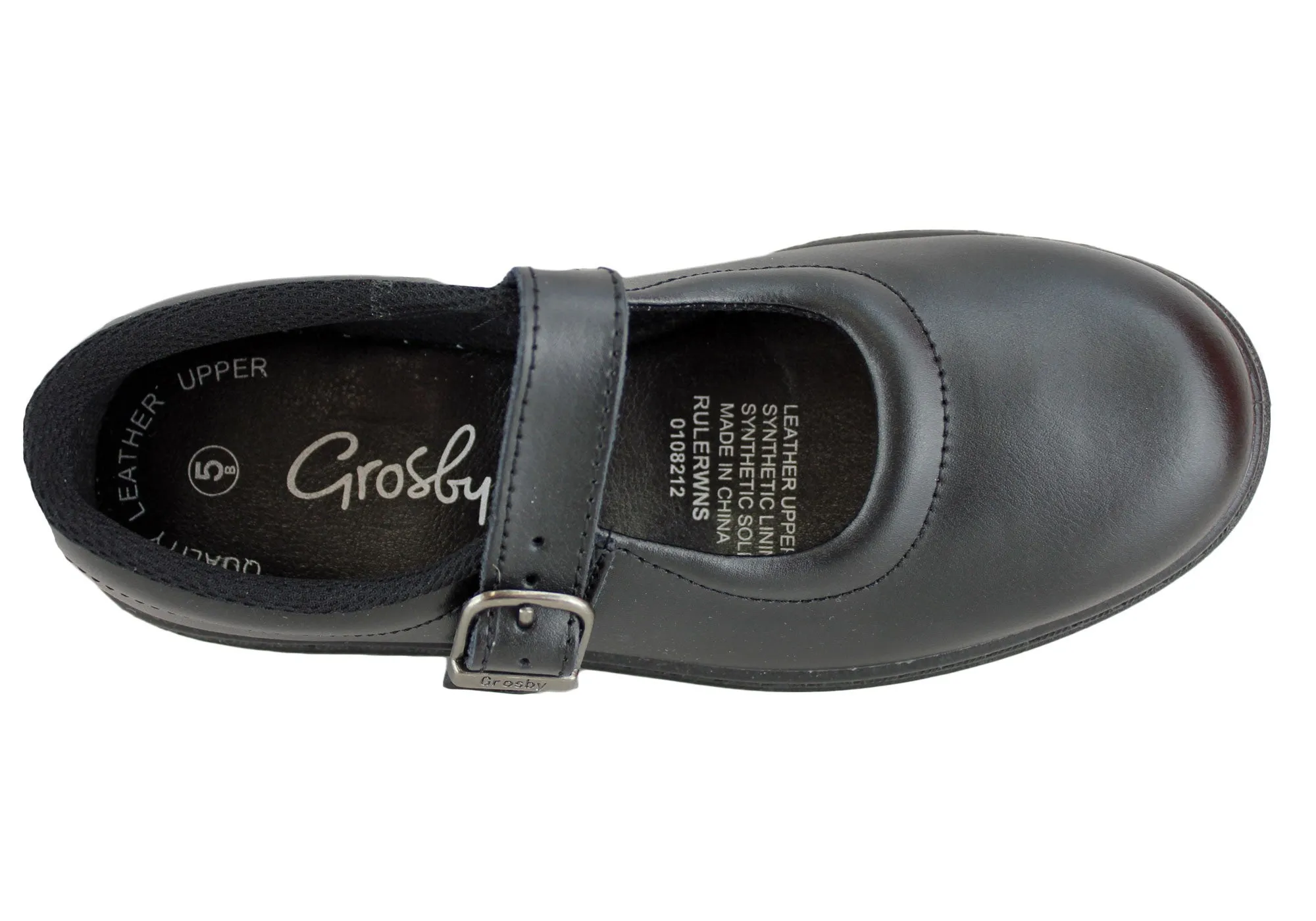 Grosby Ruler Womens Leather School Shoes