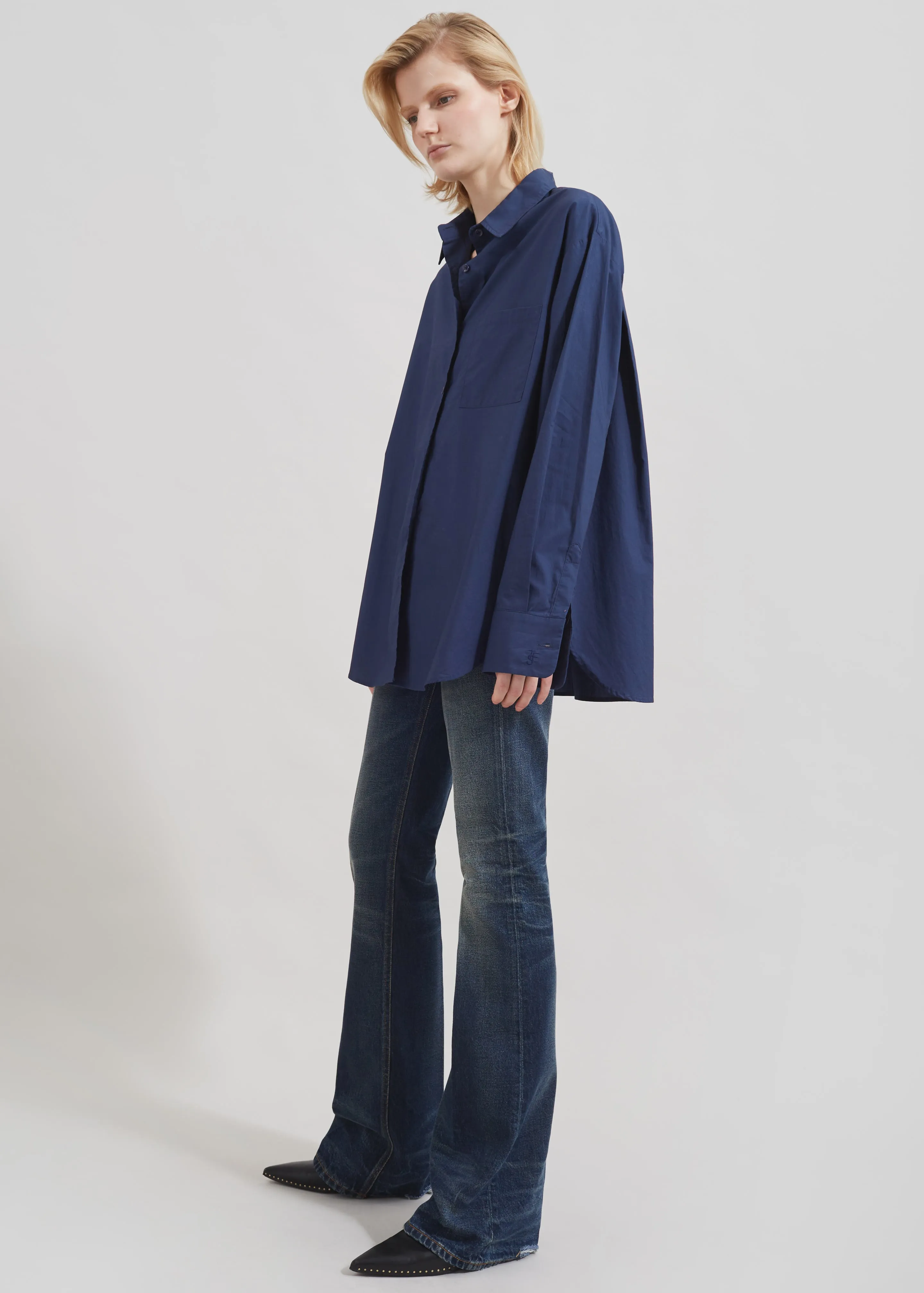 Haikure Flora Flared Jeans - Vintage Blue