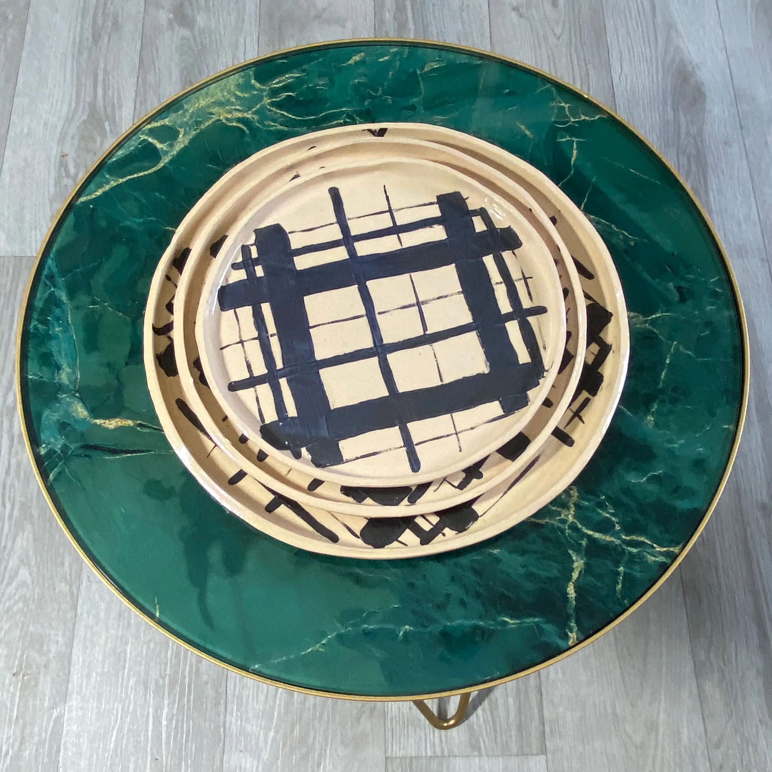 HARLIE BROWN HAND MADE X JEPSONS: BESPOKE COLLECTION - HAND PAINTED SMALL CREAM PLATE