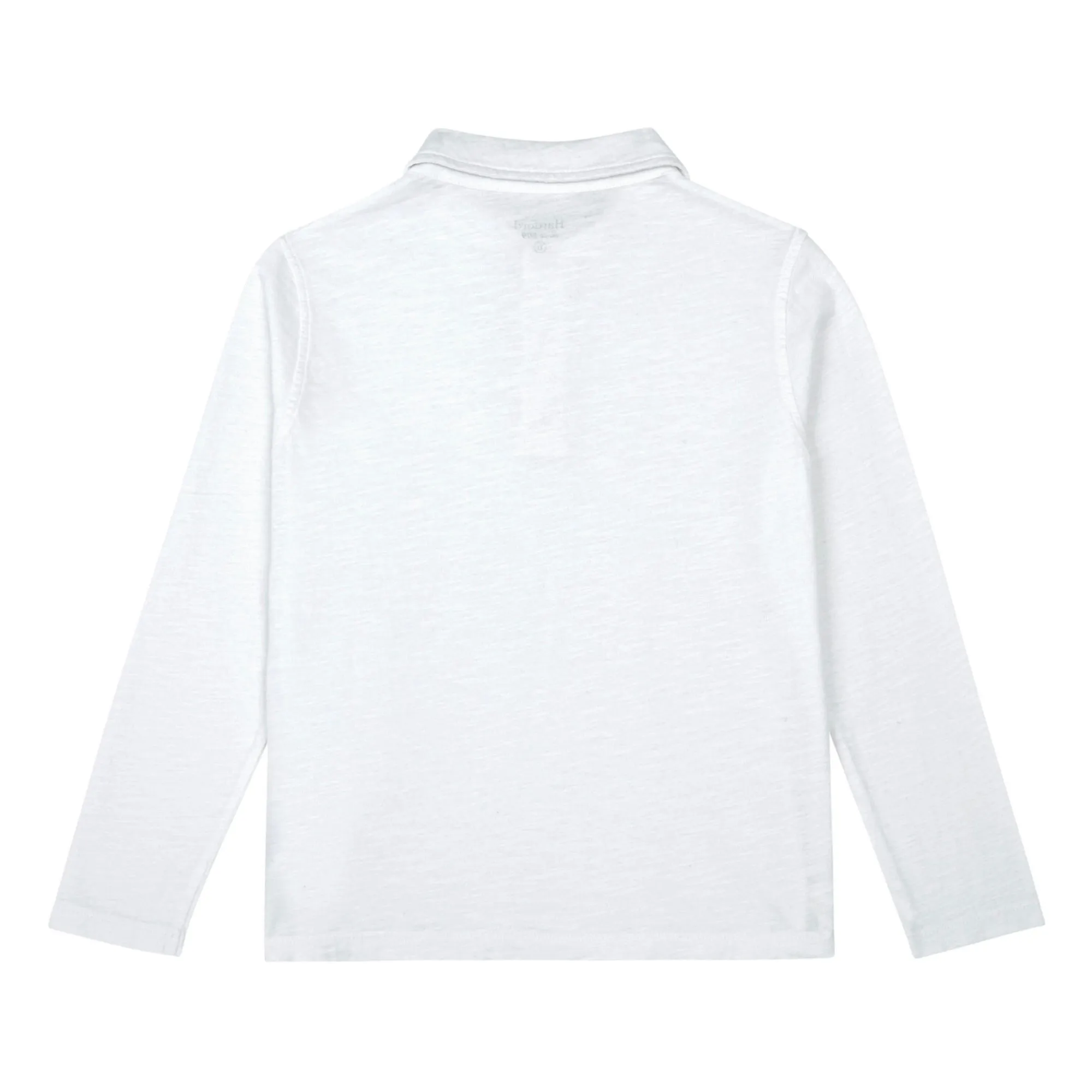 Hartford White Long Sleeve Polo