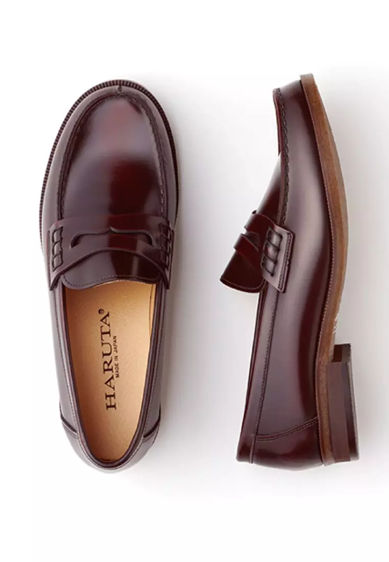 HARUTA Coin Loafer-MEN-920 D.BROWN
