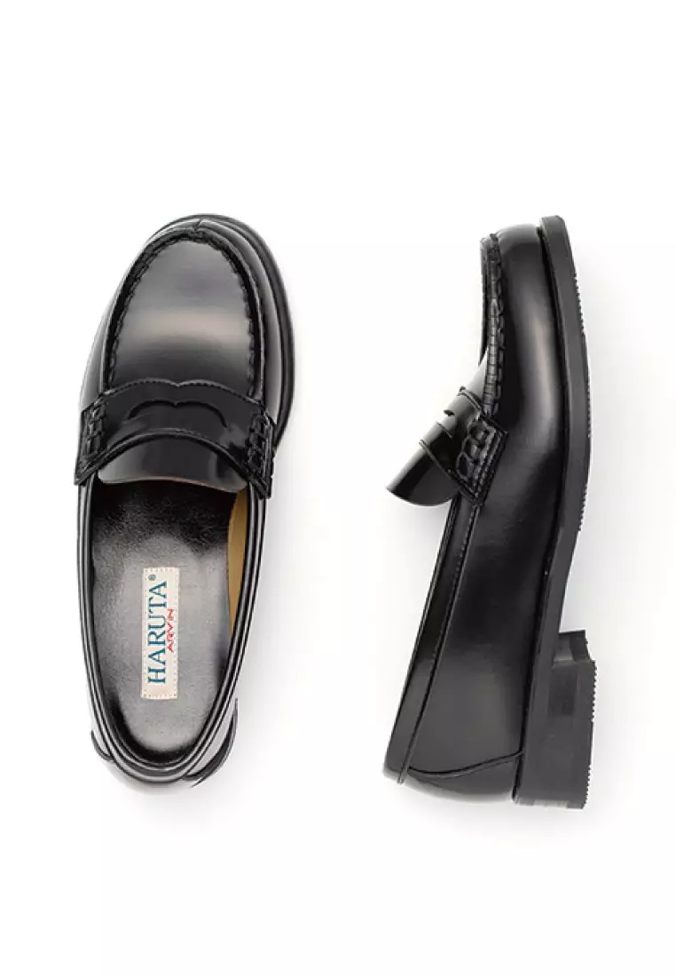 HARUTA Traditional loafer-4505 BLACK
