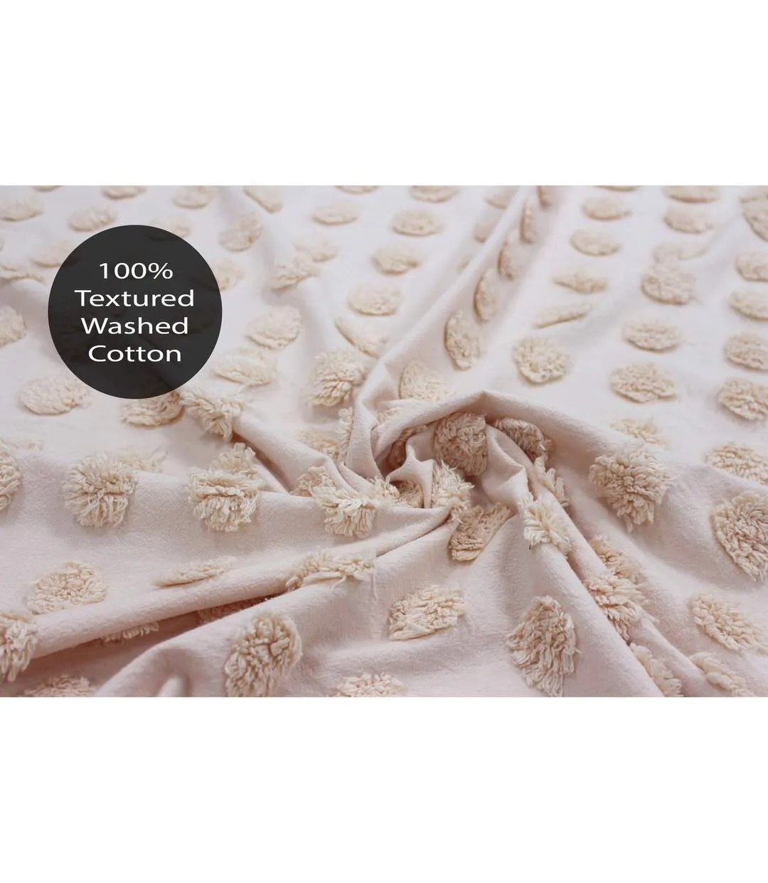 Haze duvet cover set peach Linen House