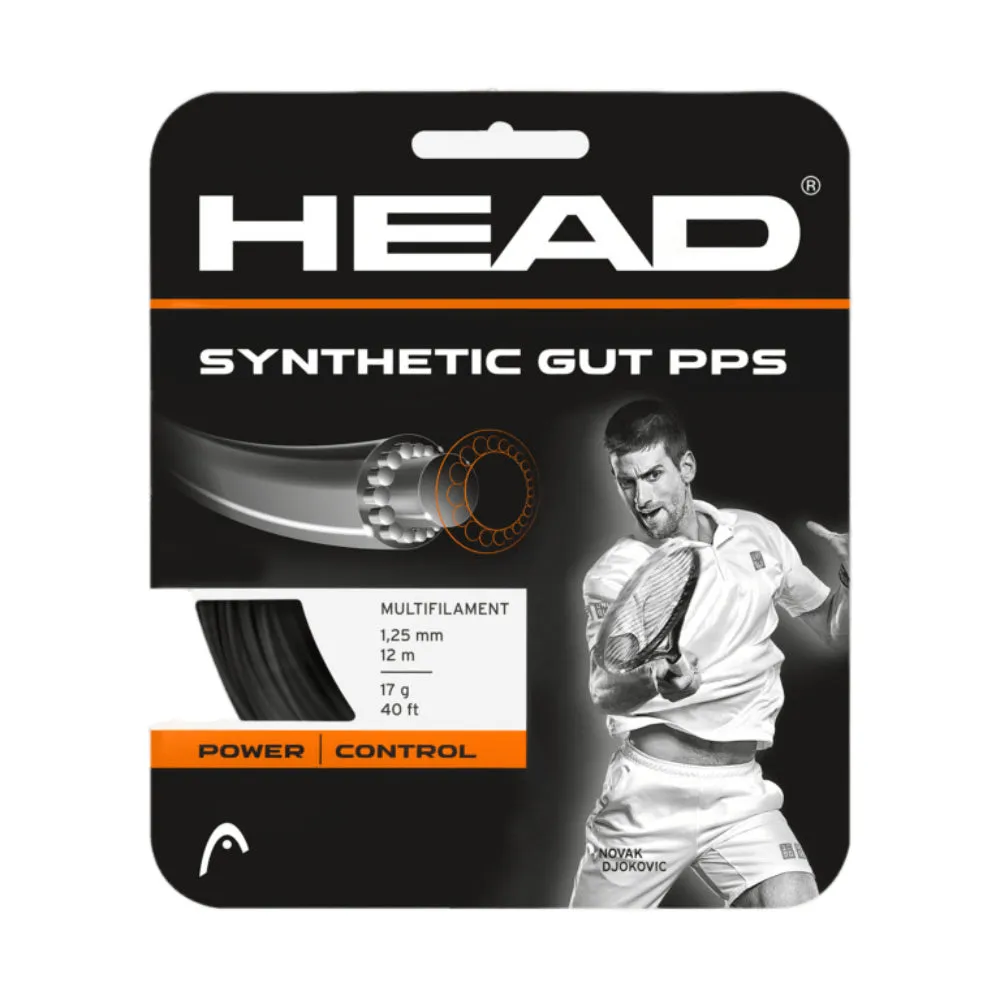 HEAD Synthetic Gut PPS 16G Tennis String (Black)
