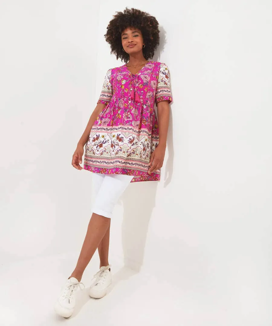 Heidi Pink Printed Tunic