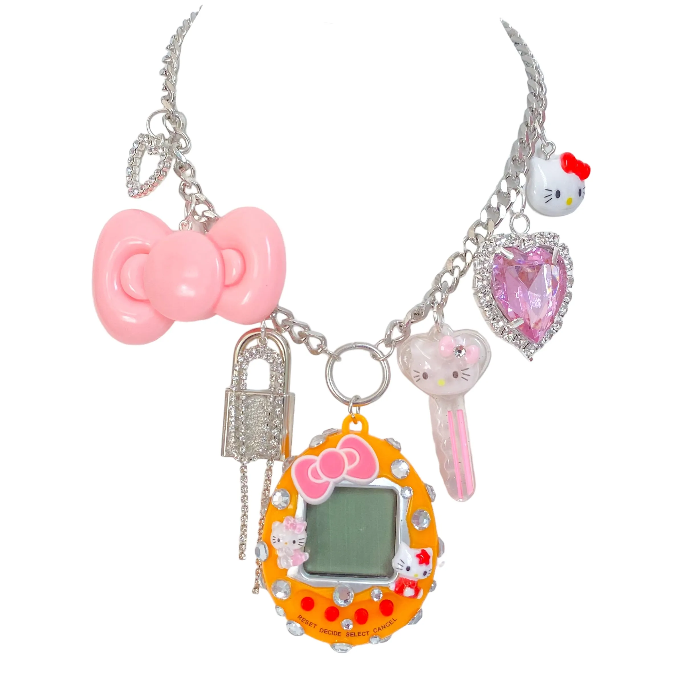 Hello Kitty Cyber Pet Charm Necklace