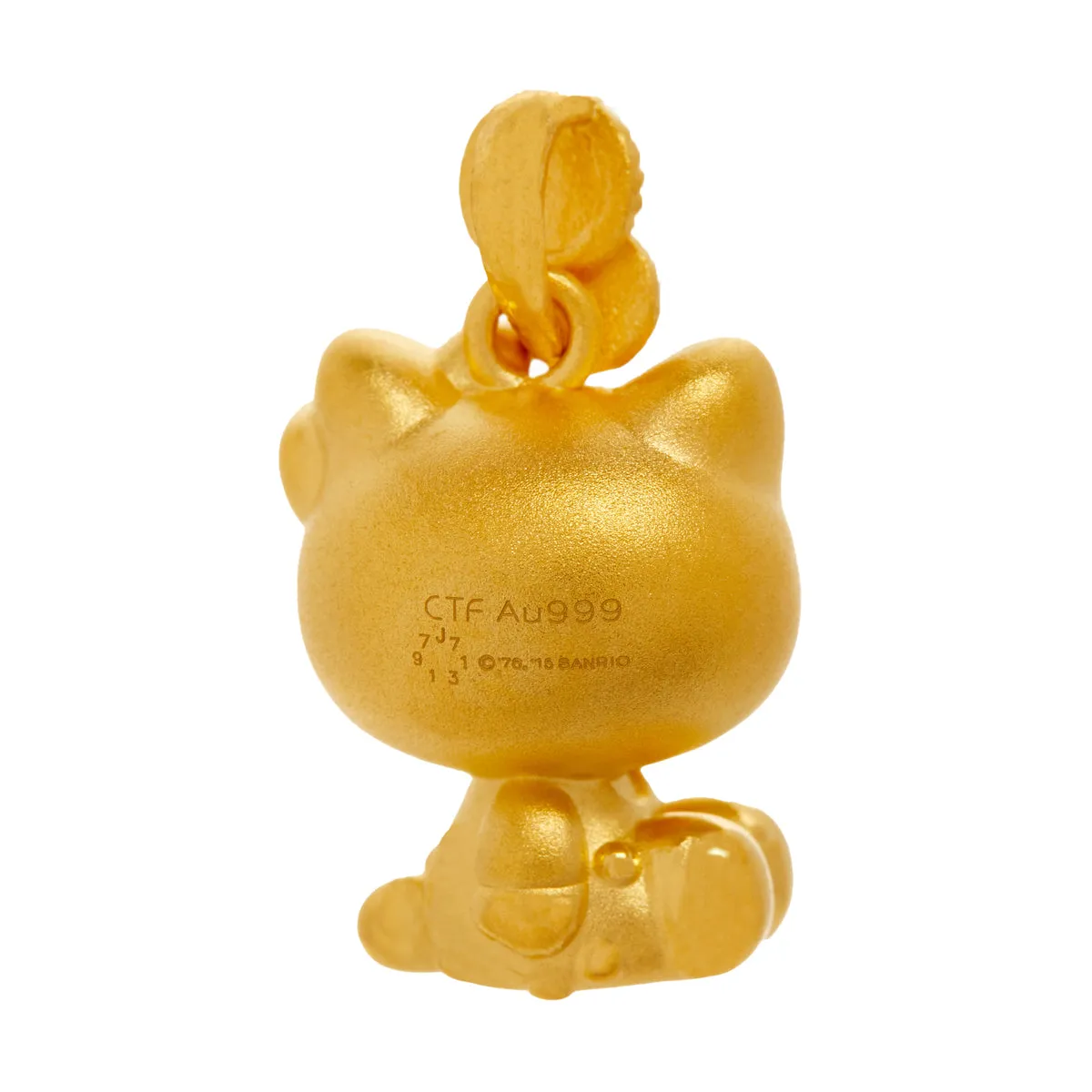 Hello Kitty x Chow Tai Fook 24K Gold Button Pendant