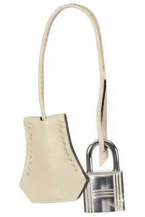 HERMS EVERGRAIN LEATHER CLOCHETTE BAG CHARM