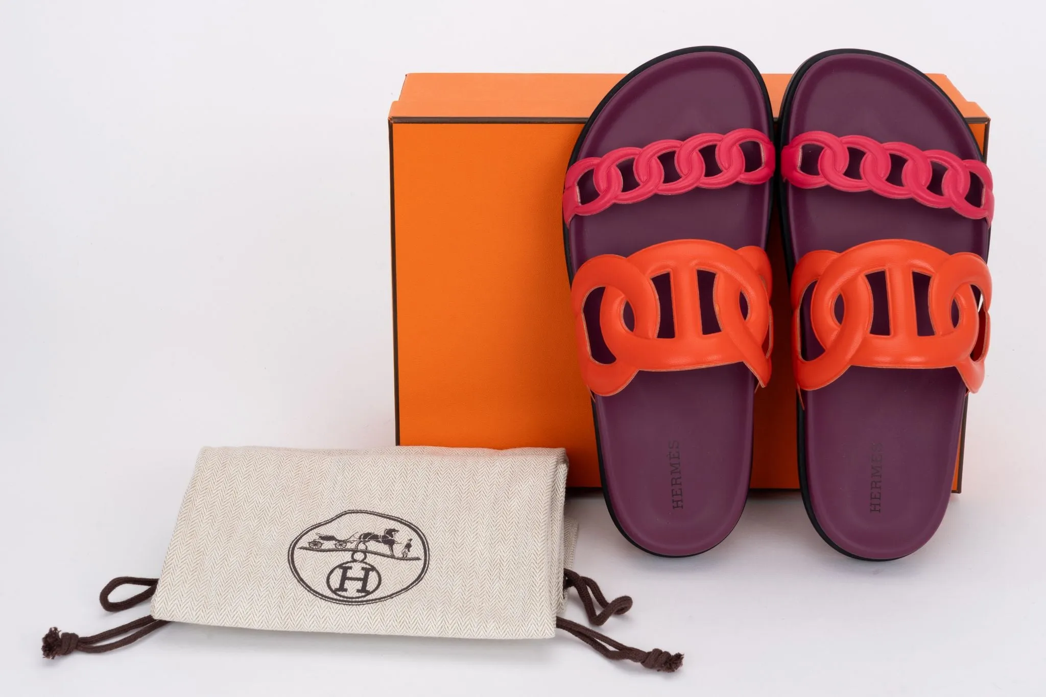 Hermès New Chain D Ancre 38 Sandals