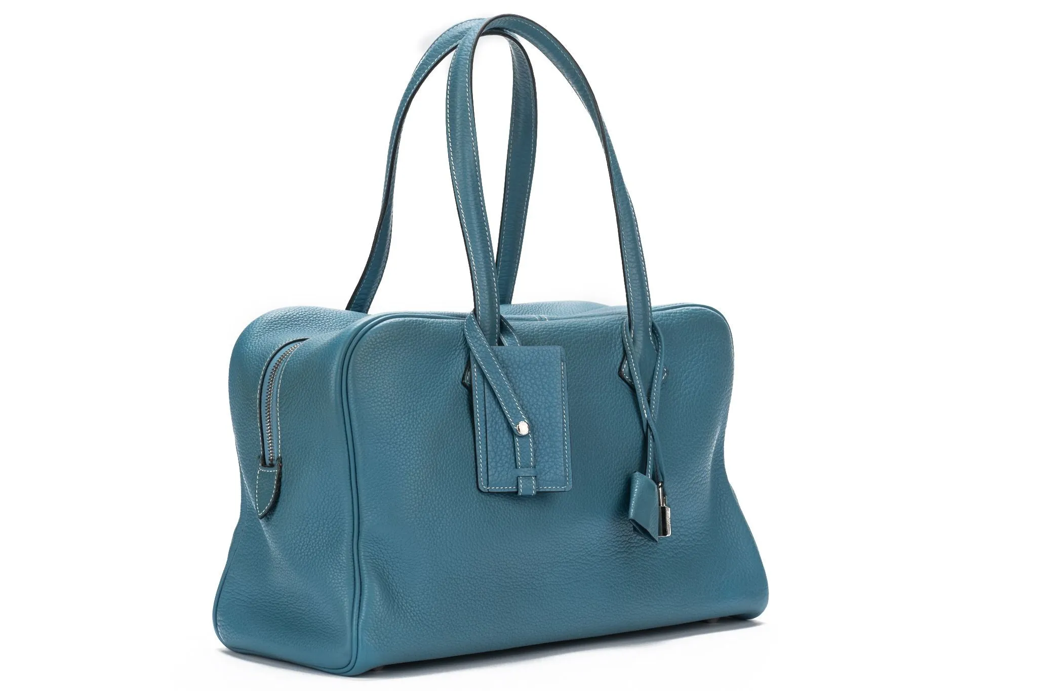 Hermès Victoria Bag Blue Togo Leather