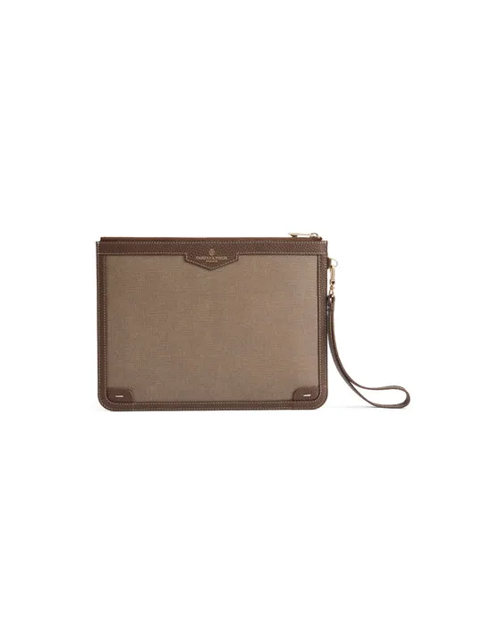 Highbury       50% Off   |   Save £62.50  jacquard taupe Clutch bag
