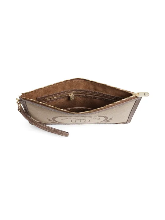Highbury       50% Off   |   Save £62.50  jacquard taupe Clutch bag
