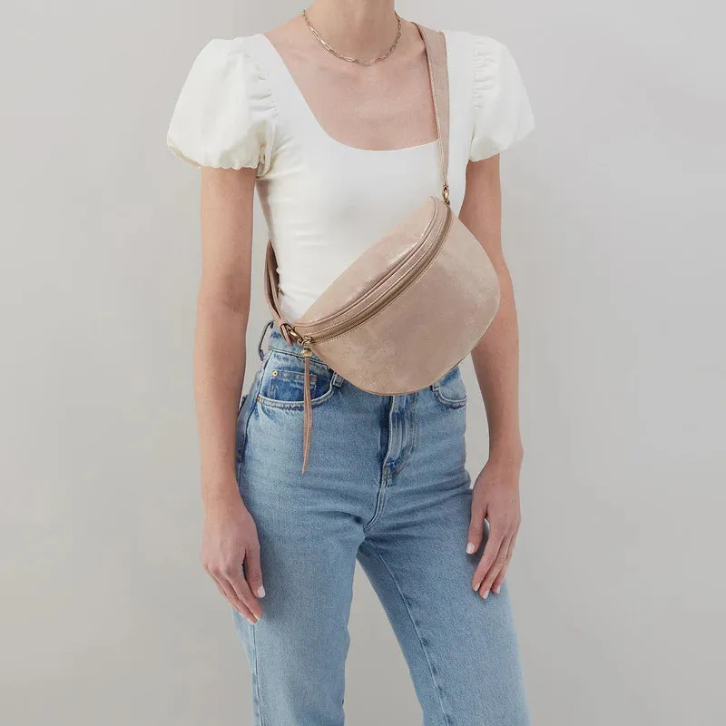 Hobo Juno Belt Bag in Gilded Beige