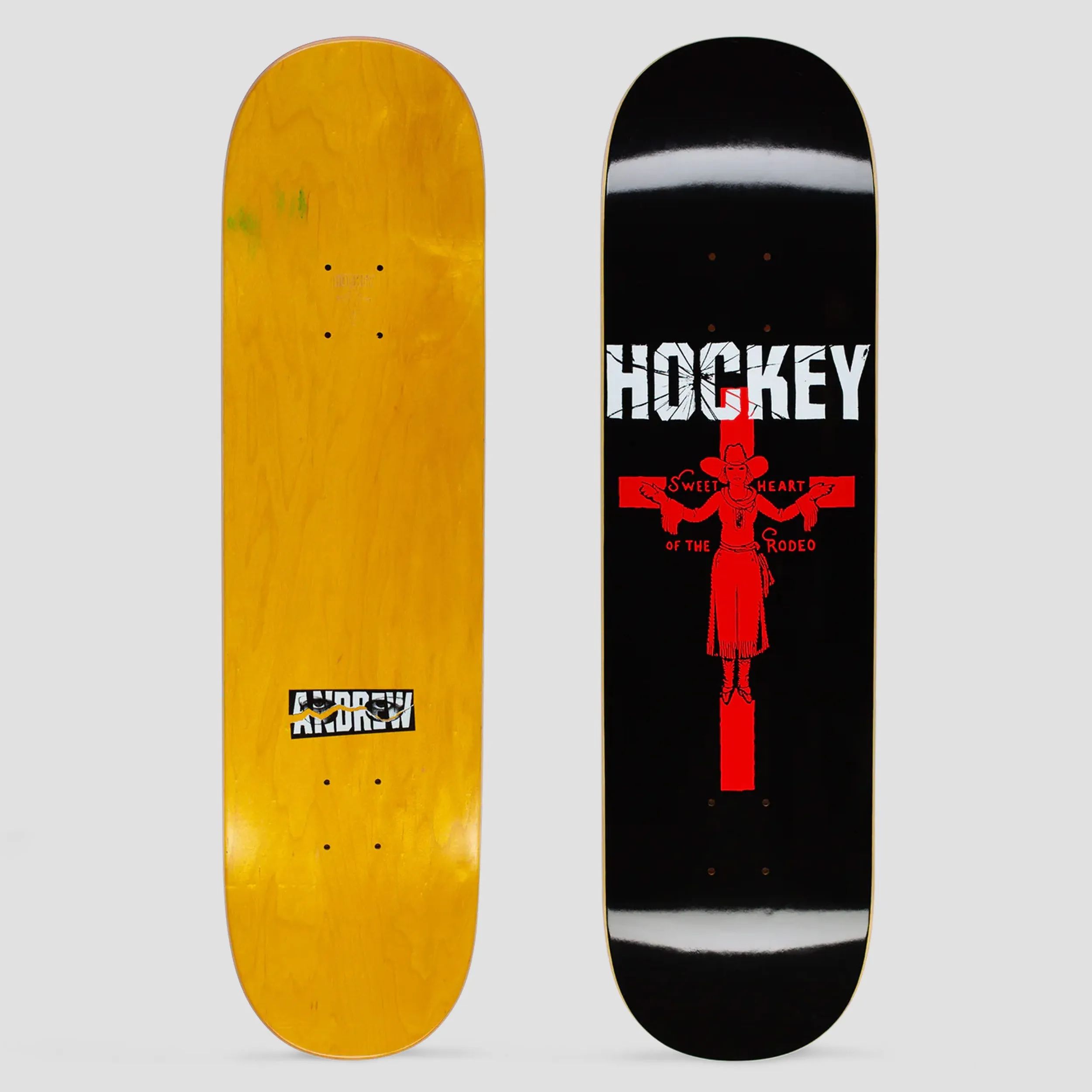 Hockey 8.5 Andrew Allen Sweet Heart Skateboard Deck Black