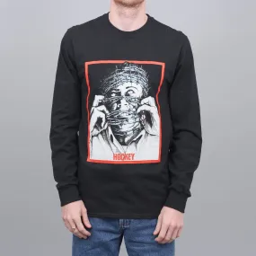 Hockey Barbwire Longsleeve T-Shirt Black