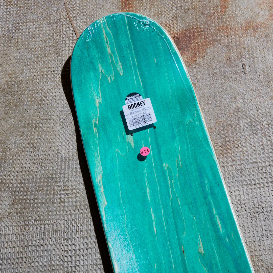 Hockey Skateboards - Planche de skate Baseball Deck (Yellow) Shape 2