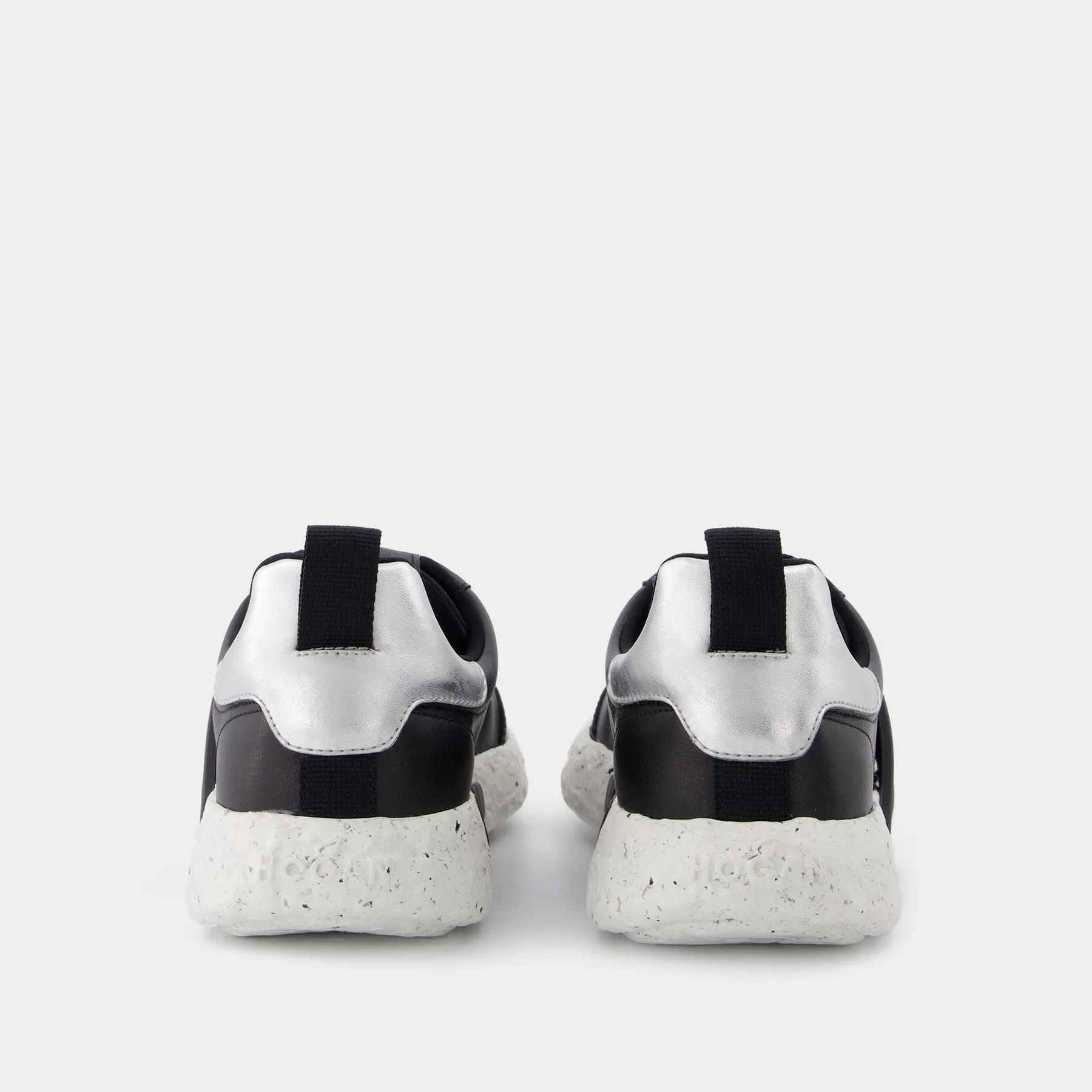 Hogan  3R Allacciato H Sneakers in Black Leather