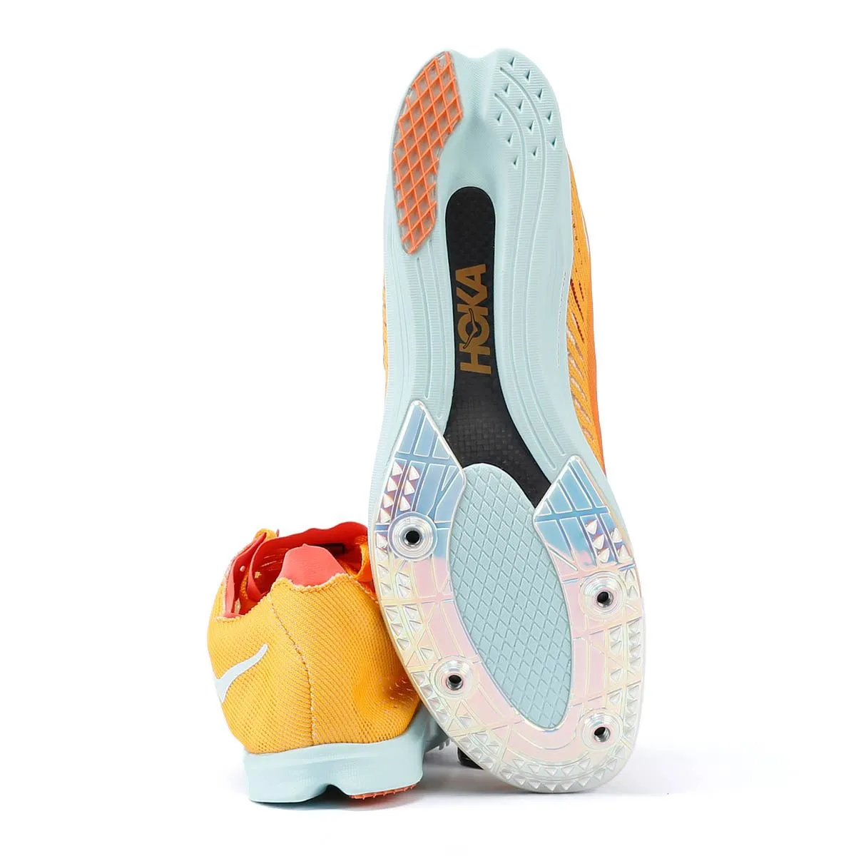 Hoka Cielo X LD Radiant Yellow / Camellia Running Spikes